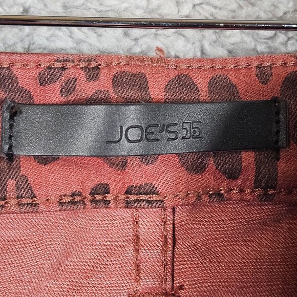 Joes High Rise Skinny Leopard Print Jeans Size 28 Red & Black Womens Denim Pants - Picture 12 of 16